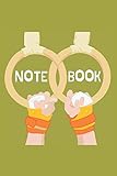 Notebook Cute Gymnastics Notebookjournal For Adultschildren Sport Enthusiasts To Writing 6x9 Inch 1524x2286 Cm Journal Lined Paper 120 Blank Pages Whitegreenbrownorange Pattern