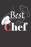 Best Chef Chef Recipe Journal Notebook Organizer Planner For Notes Cookbook Blanked Lined Journal Ruled Gift