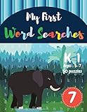 My First Word Searches 50 Large Print Word Search Puzzles To Keep Your Child Entertained For Hours K1 Ages 57 Elephant Design Vol7 Kids Word Search Books