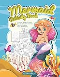 Mermaid Activity Book Coloring Hidden Pictures Dot To Dot How To Draw Spot Difference Maze Bookmarks Girls Coloring Books Ages 48