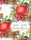 Teacher Planner 2019 2020 Personalized 12month Academic Lesson Organizer Manage Daily Weekly Monthly Learning Plan Agenda Calendar Roster Red Apples School Teacher Gift