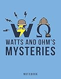 Watts And Ohms Mysteries Notebook Electrical Pun Sparked By The Mysterious World Of Electricity