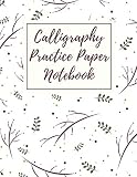 Calligraphy Practice Paper Notebook Blank Hand Lettering Calligraphy Practice Book For Beginners Large 85 X 11 100 Pages Volumn 20