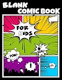 Blank Comic Book For Kids A Large Sketchbook To Create Your Own Comic Book Strips Variety Of Templates For Drawing