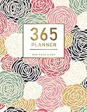 365 Planner One Page A Day Flower Cover 2020 Calendar Time Schedule Organizer For Daily Diary One Day Per Page 365 Days Appointment Book 700am Daily 12 Months January 2020 December 2020