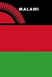 Malawi Country Flag A5 Notebook To Write In With 120 Pages
