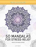 50 Mandalas For Stressrelief Volume 1 Adult Coloring Book Beautiful Mandalas For Stress Relief And Relaxation