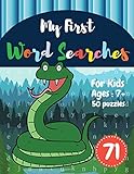 My First Word Searches 50 Large Print Word Search Puzzles Wordsearch Kids Activity Workbooks Ages 7 8 9 Snake Design Vol71 Kids Word Search Books