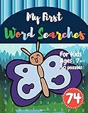 My First Word Searches 50 Large Print Word Search Puzzles Word Search For Kids 8 Year Olds Activity Workbooks Ages 7 8 9 Butterfly Design Vol74 Kids Word Search Books