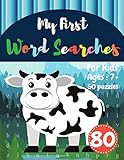 My First Word Searches 50 Large Print Word Search Puzzles Wordsearch Books For Kids To Keep Your Child Entertained For Hours Ages 7 8 9 Cow Design Vol80 Kids Word Search Books