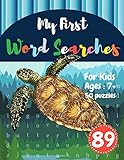 My First Word Searches 50 Large Print Word Search Puzzles Word Search For 8 Year Olds Activity Workbooks Ages 7 8 9 Turtle Design Vol89 Kids Word Search Books