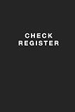 Check Register Checking Register And Check Log Book To Track Payments And Deposits