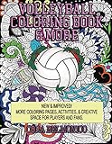 Volleyball Coloring Book More Coloring Pages Activities Creative Space For Players Fans
