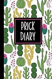Prick Diary A Funny Blood Sugar Log Book Daily 1year Glucose Tracker Diabetes Journal For Women Pink Cactus