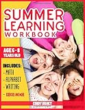 Summer Learning Workbook Age 68 Years Old Includes Math Alphabet Writing Exercises And More