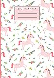Composition Notebook Cute Unicorn Wide Ruled Paper Notebook Journal Wide Blank Lined Workbook For Teens Kids Students Girls For Home School College For Writing Notes 