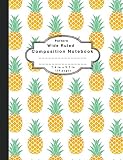Composition Notebook Pattern Wide Ruled Notebook And Wide Ruled Paper