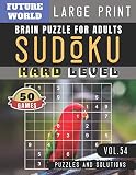 Sudoku Hard Future World Activity Book Sudoku Difficult Brain Health Games For Senior Mom Dad Large Print Sudoku Puzzles Book Large Print Vol54