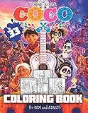 Coco Coloring Book Great 32 Illustrations For Kids And Adults