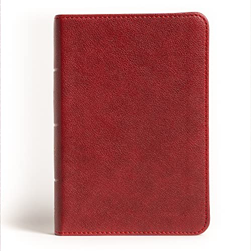 NASB Large Print Compact Reference Bible, Burgundy LeatherTouch, Red Letter, Presentation Page, Cross-References, Full-Color Maps, Easy-to-Read Bible Karmina Type