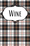 Halloween Plaid Witchy Wine Journal Wine Diary For Autumn Lovers