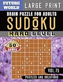 Sudoku Hard Difficult Sudoku Books For Adults Full Page Sudoku Maths Book To Challenge Your Brain Large Print Sudoku Puzzles Book Large Print Vol75