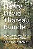 Henry David Thoreau Bundle Walden On The Duty Of Civil Disobedience And Walking