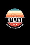Malawi Vintage World Travel Keepsake Blank Journal Notebook