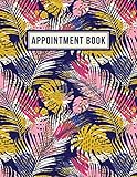 Appointment Book 15 Minute Increments Appointment Planner Daily Hourly Schedule Bonus Client Information Pages Modern Tropical Palms