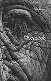 Notebook Elephant Eye Eyelashes Skin Thick Grey Fold