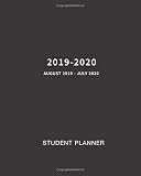 Student Planner 20192020 Weekly And Monthly Calendar Planner Academic Year August 2019 July 2020