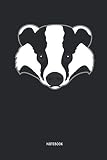 Honey Badger Notebook Lined Honey Badger Face Notebook Journal Funny Badger Accessories Novelty Gift Idea For All Badger Lover
