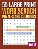 55 Large Print Word Search Puzzles And Solutions Activity Book For Adults And Kids Word Game Easy Quiz Books For Beginners Find A Word For Adults Seniors Find Words For Adults Seniors