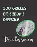 200 Grilles De Sudoku Difficile Pour Les Seniors: Grand Format   1 Grille Par Page, Gros Caract%C3%A8res 36 Points ( 258 Pages )