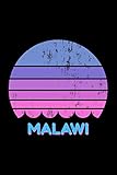 Malawi Vintage World Travel Keepsake Blank Lined Journal Notebook