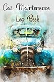 Car Maintenance Log Book Matte Soft Cover Notebook To Record All Basic And Essential Vehicle Maintenance