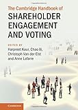 THE CAMBRIDGE HANDBOOK OF SHAREHOLDER ENGBRIDGE HA