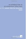 An Introduction to Ecclesiastical Latin