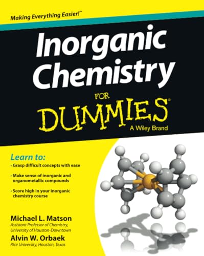 Portada de Inorganic Chemistry For Dummies