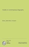 Studies in Contemporary Biography