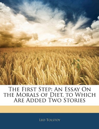 The First Step: on vegetarianism book cover
