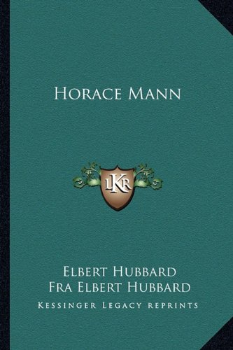 Horace Mann book cover