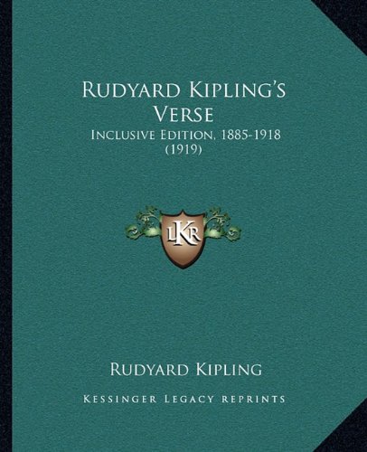 Rudyard Kipling's Verse book cover