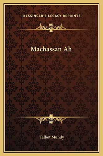 Machassan Ah book cover
