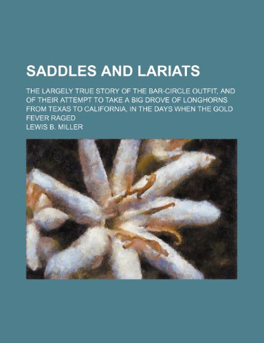 Saddles and Lariats book cover