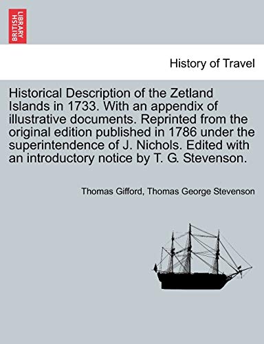 Historical Description of the Zetland Islands book cover
