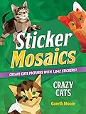 Sticker Mosaics Crazy Cats Create Cute Pictures With 1842 Stickers