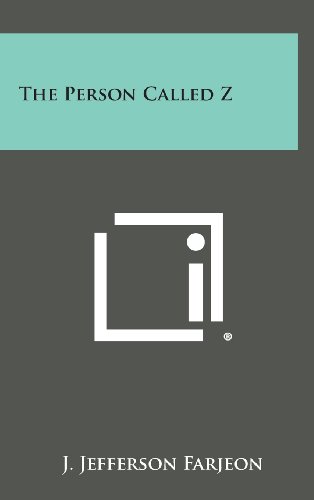 The Person Called Z book cover