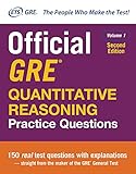 Official Gre Quantitative Reasoning Practice Questions Second Edition Volume 1