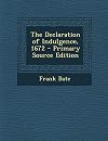The Declaration of Indulgence, 1672